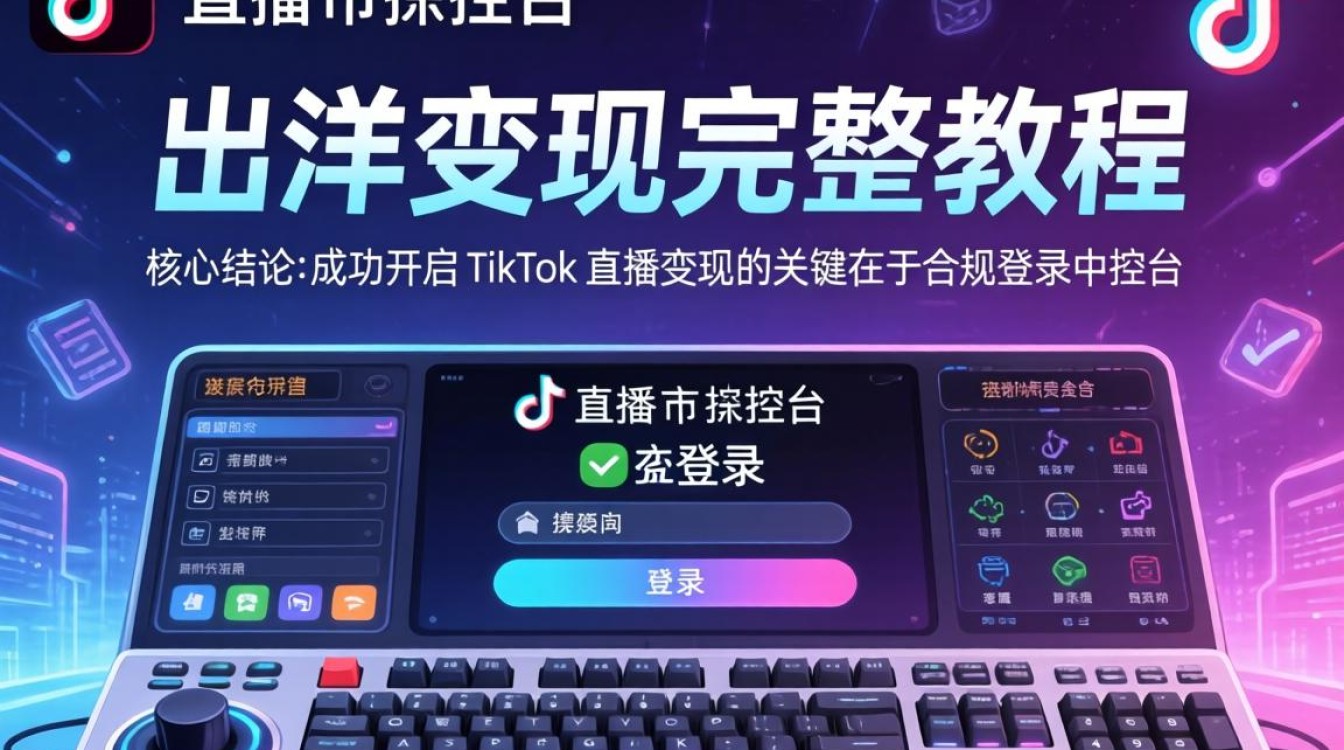 TikTok 直播中控台怎么登录
