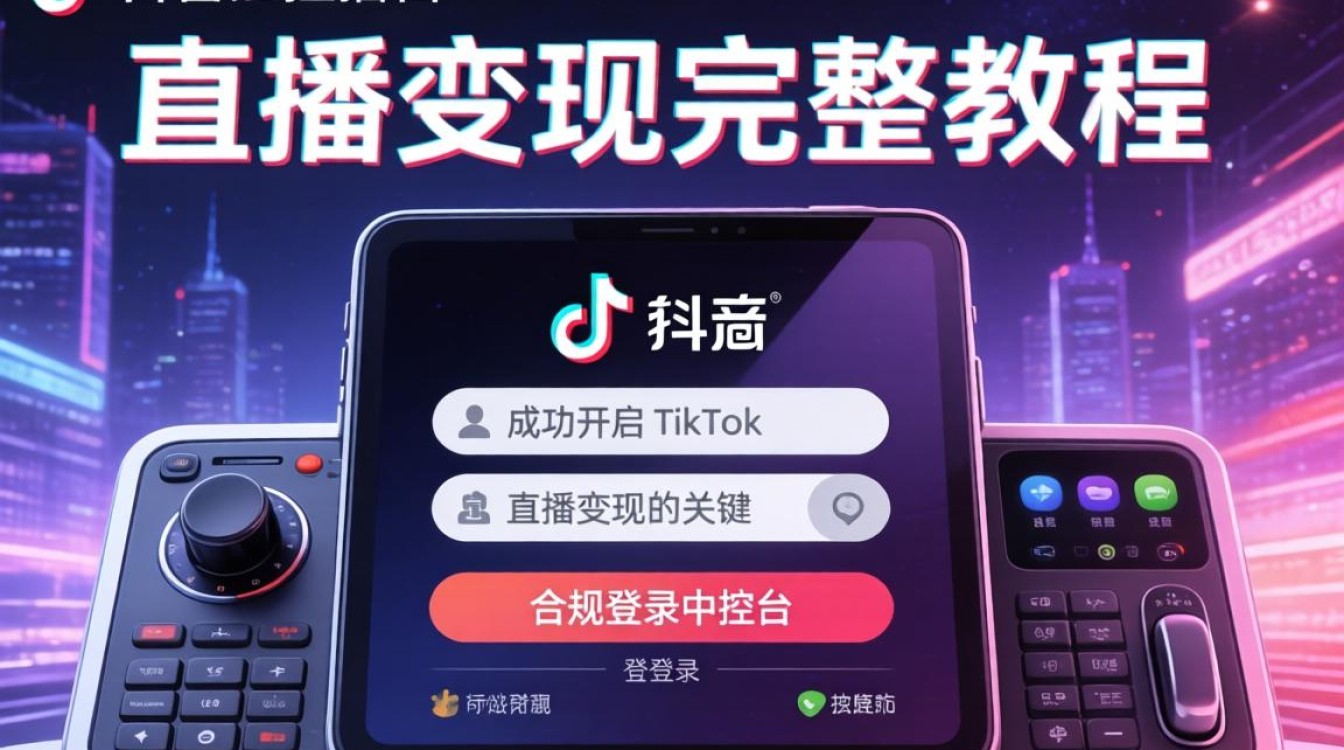 TikTok 直播中控台怎么登录