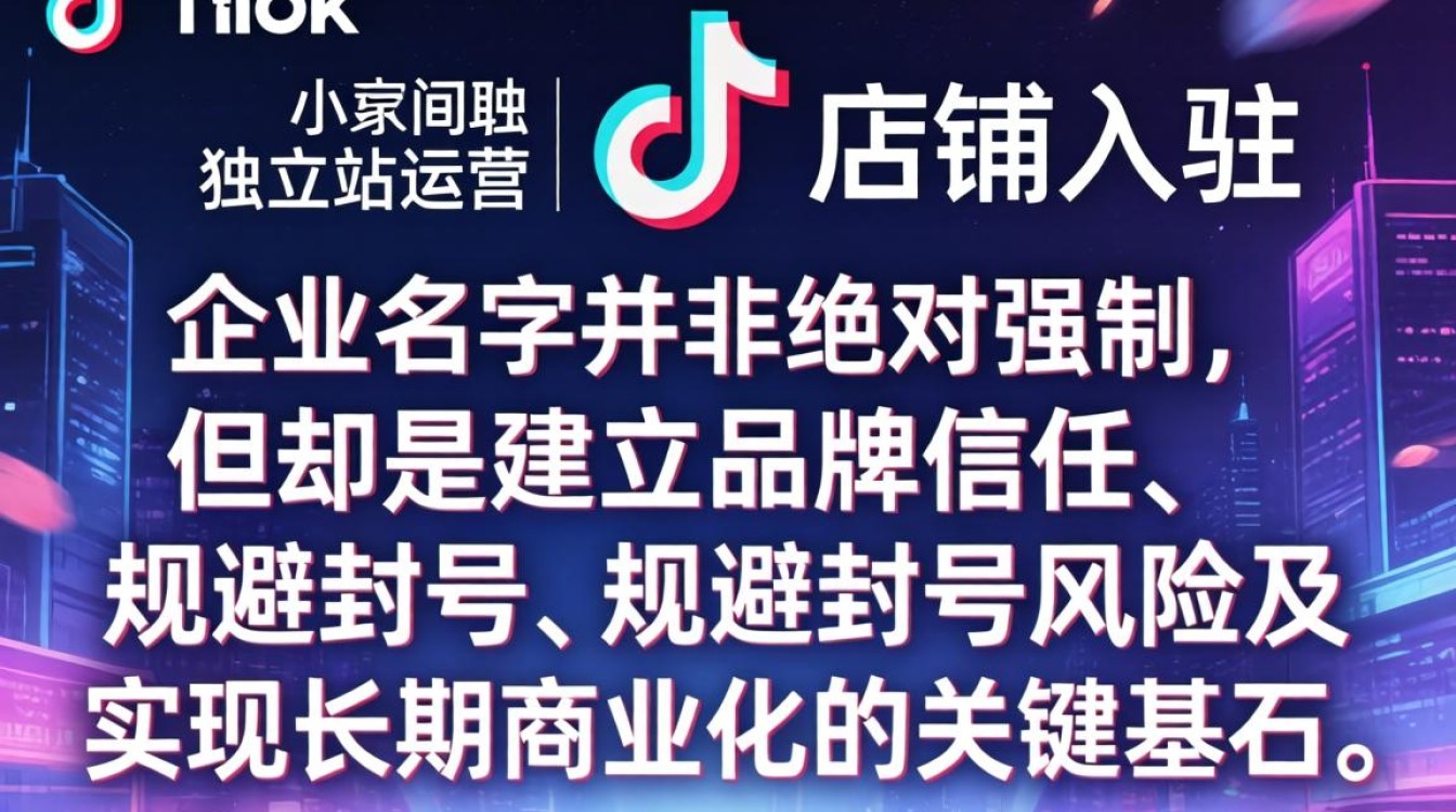 TikTok 需要企业名字吗