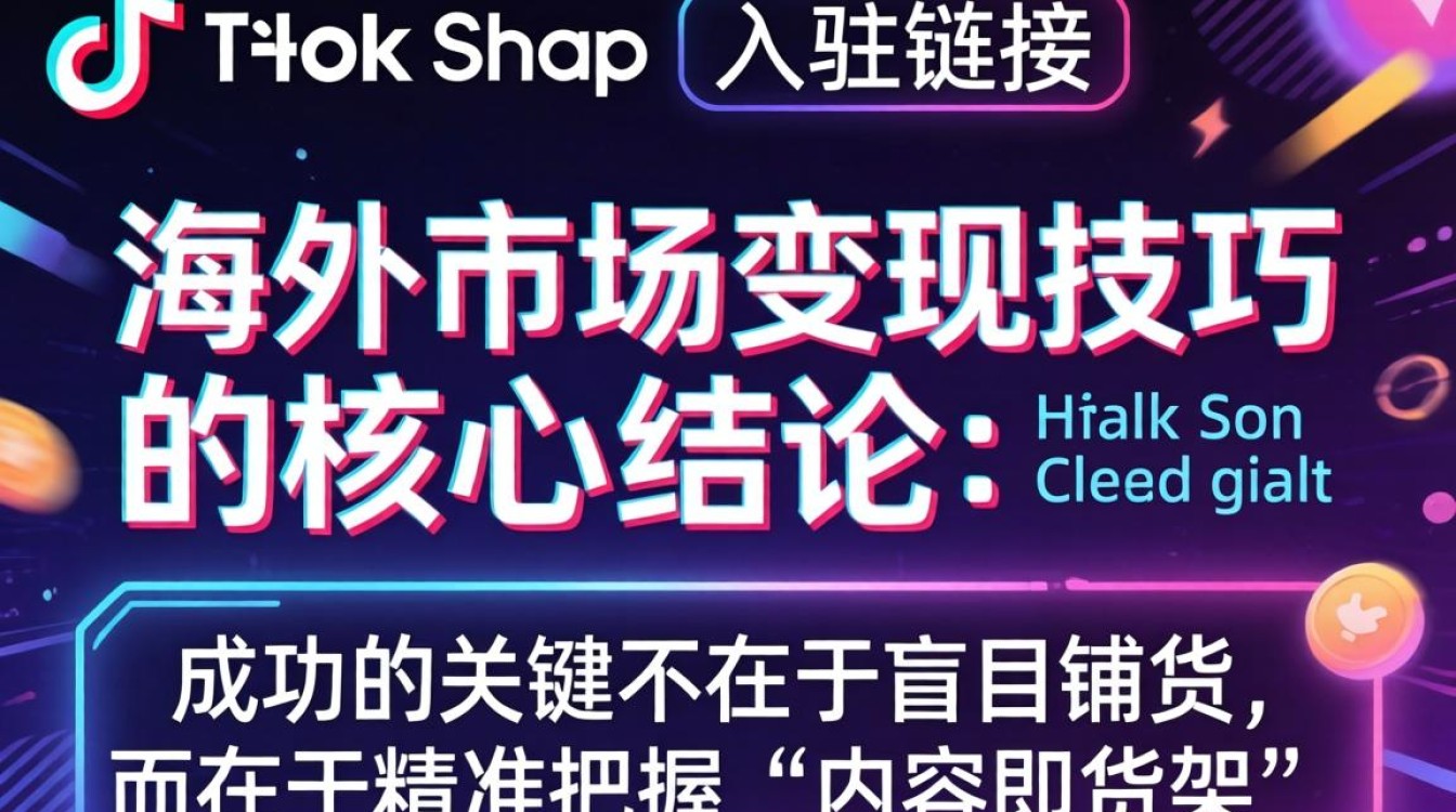 TikTok shop入驻链接
