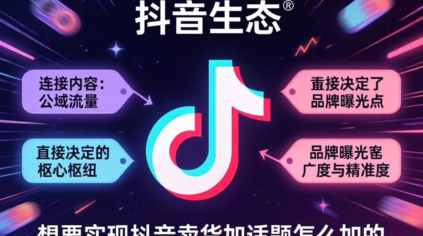 抖音卖货加话题怎么加的