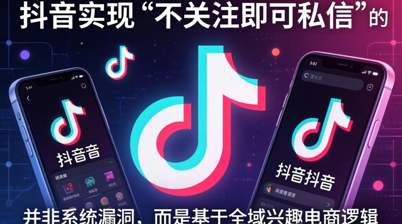 抖音不关注私信技巧与直播带货玩法