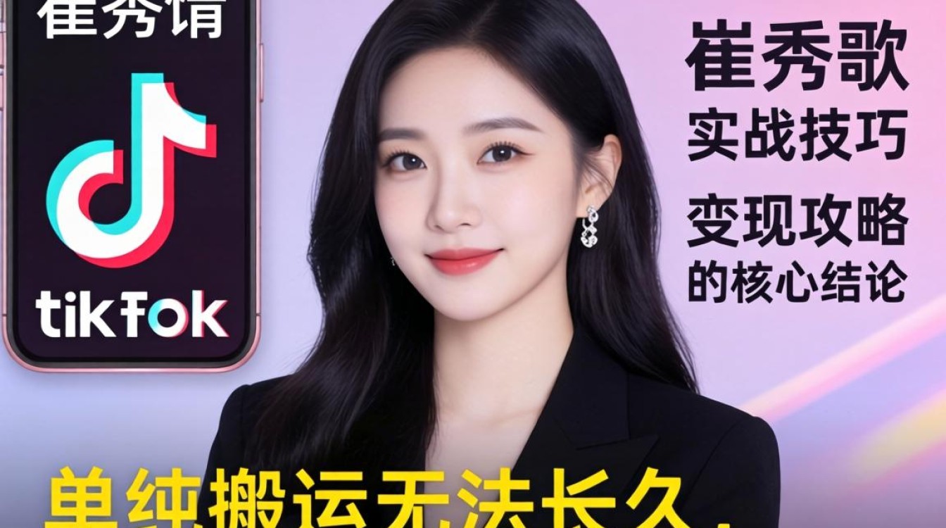 自媒体崔秀晶tiktok歌曲实战技巧变现攻略