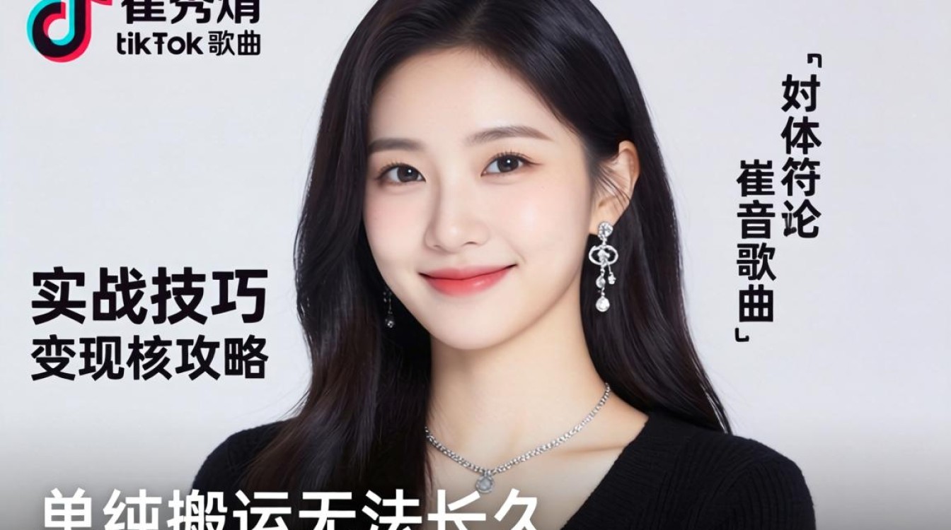 自媒体崔秀晶tiktok歌曲实战技巧变现攻略