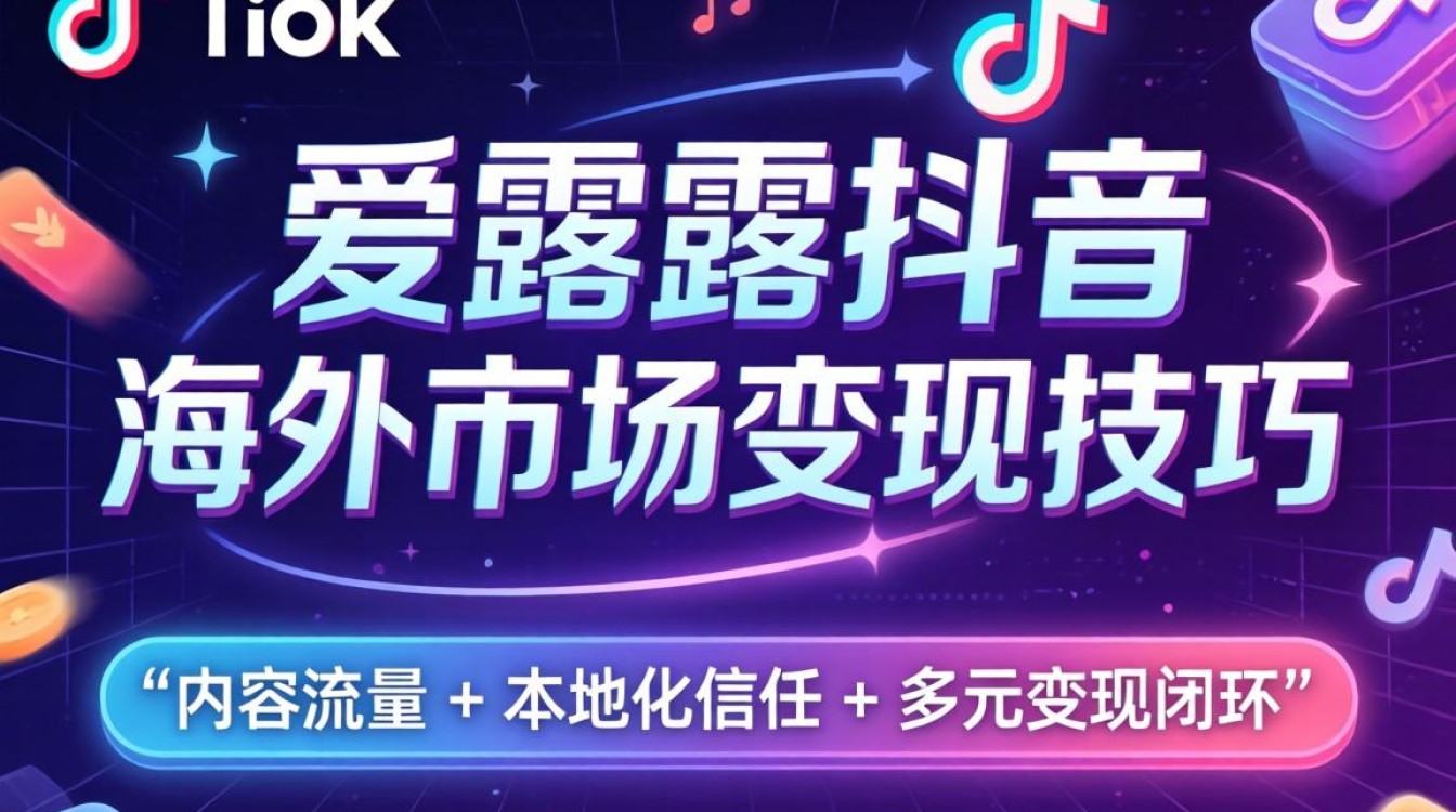 TikTok 爱露露抖音 海外市场变现技巧