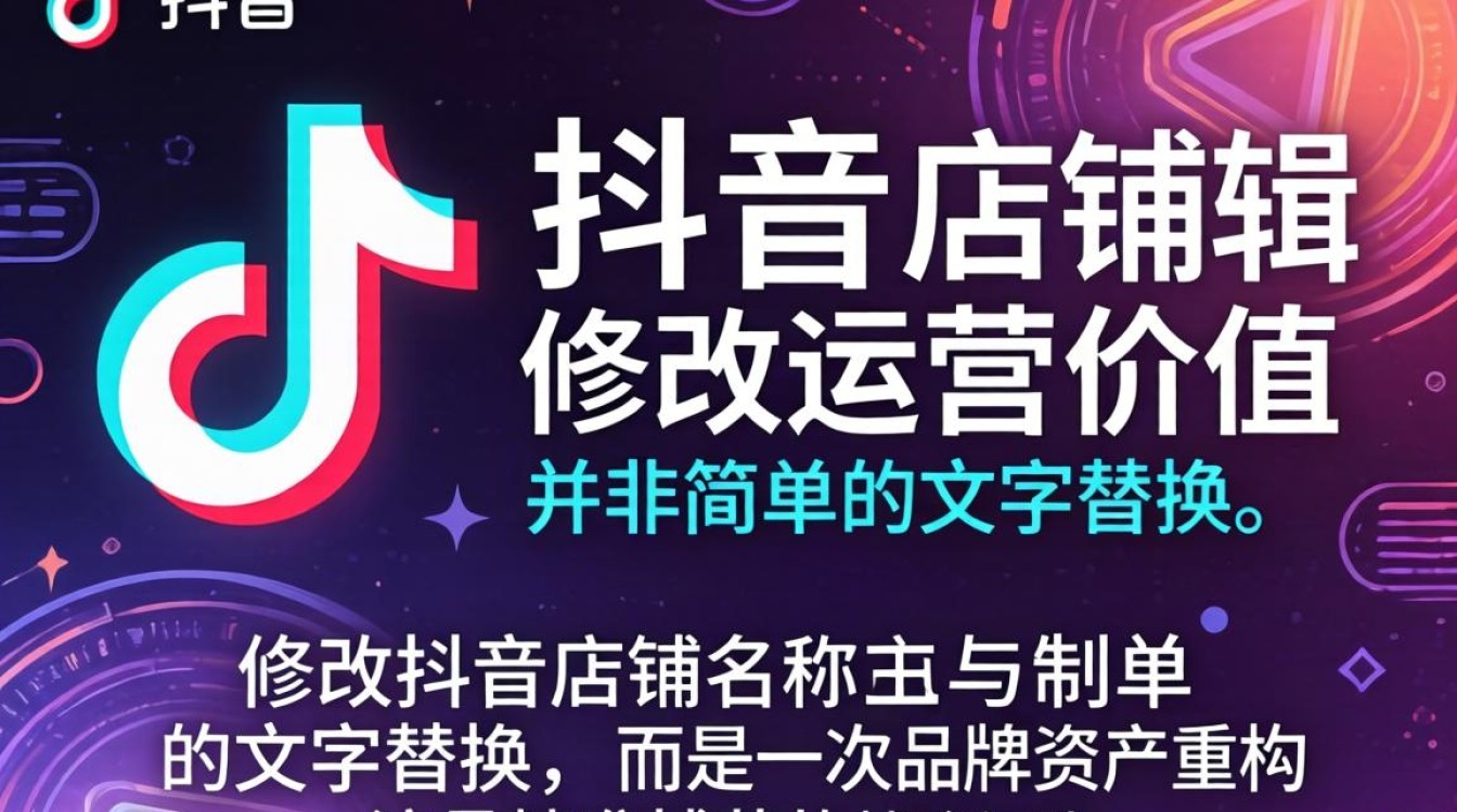 抖音店铺改名教程与商品推广技巧