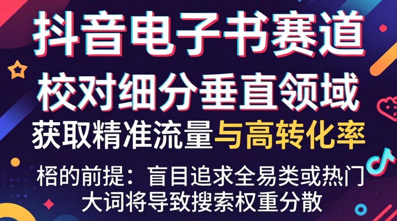 抖音电子书类目选择技巧与 SEO 搜索排名