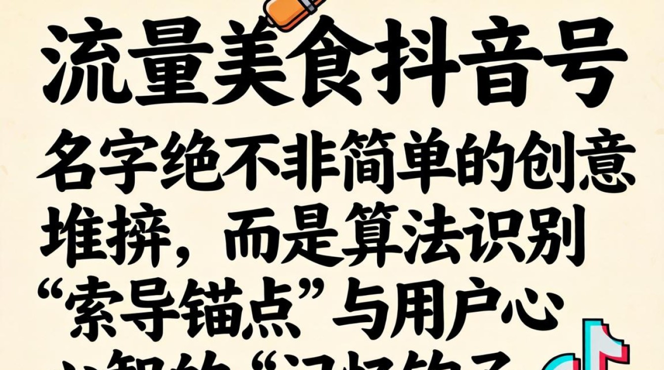 美食抖音号名字怎么取好