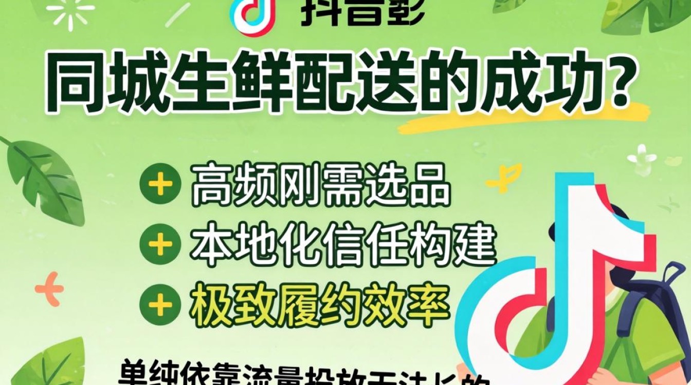 抖音同城生鲜配送怎么做