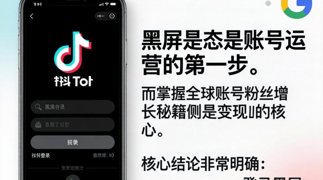 TikTok 用谷歌登录黑屏怎么办