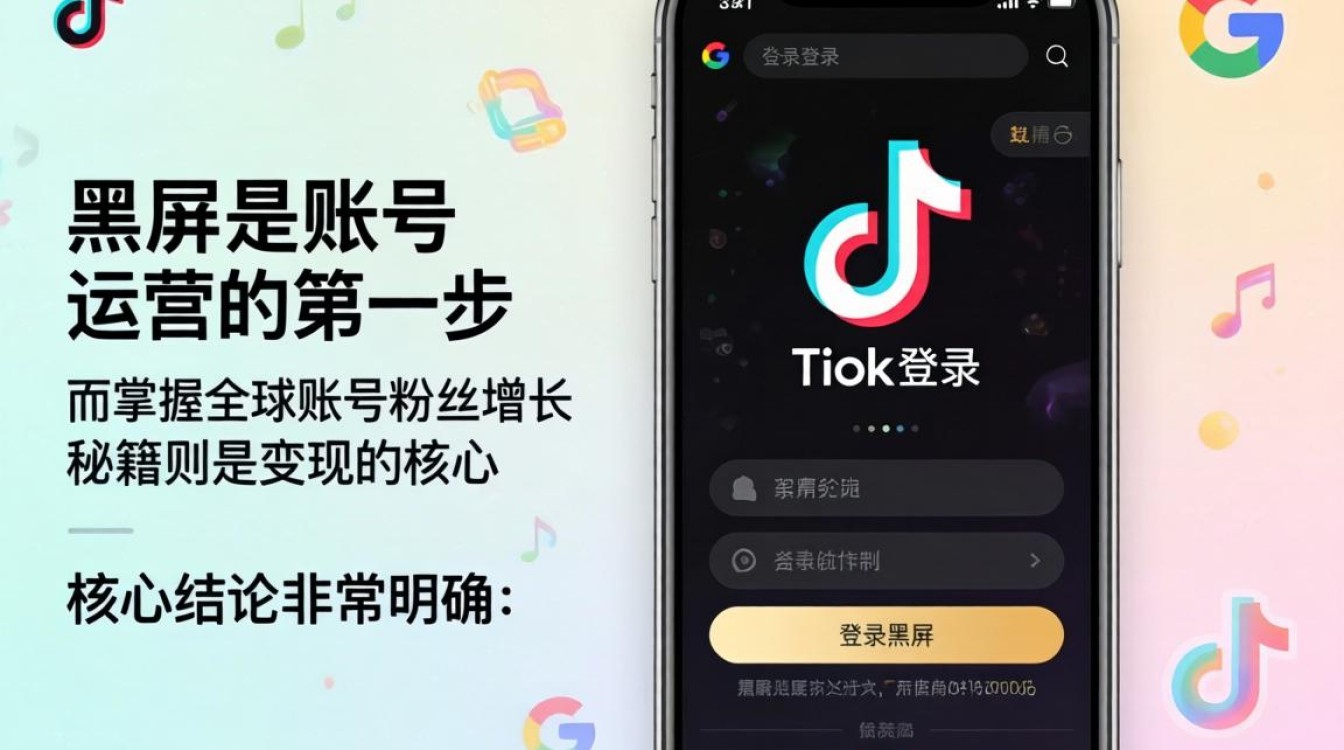 TikTok 用谷歌登录黑屏怎么办