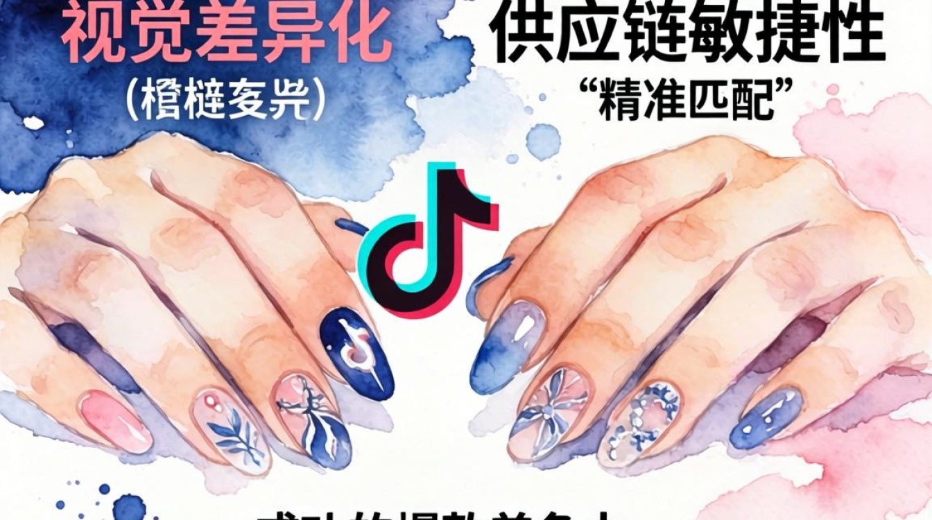 抖音美甲水彩怎么做