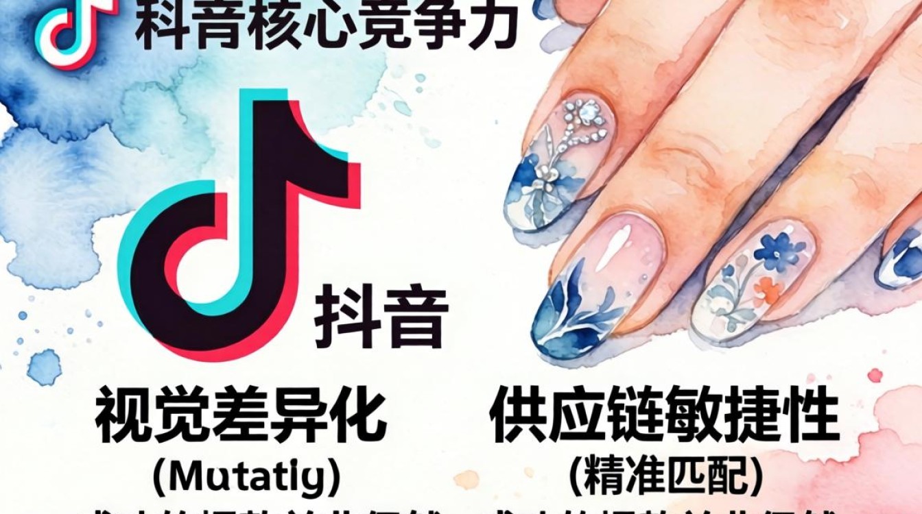 抖音美甲水彩怎么做