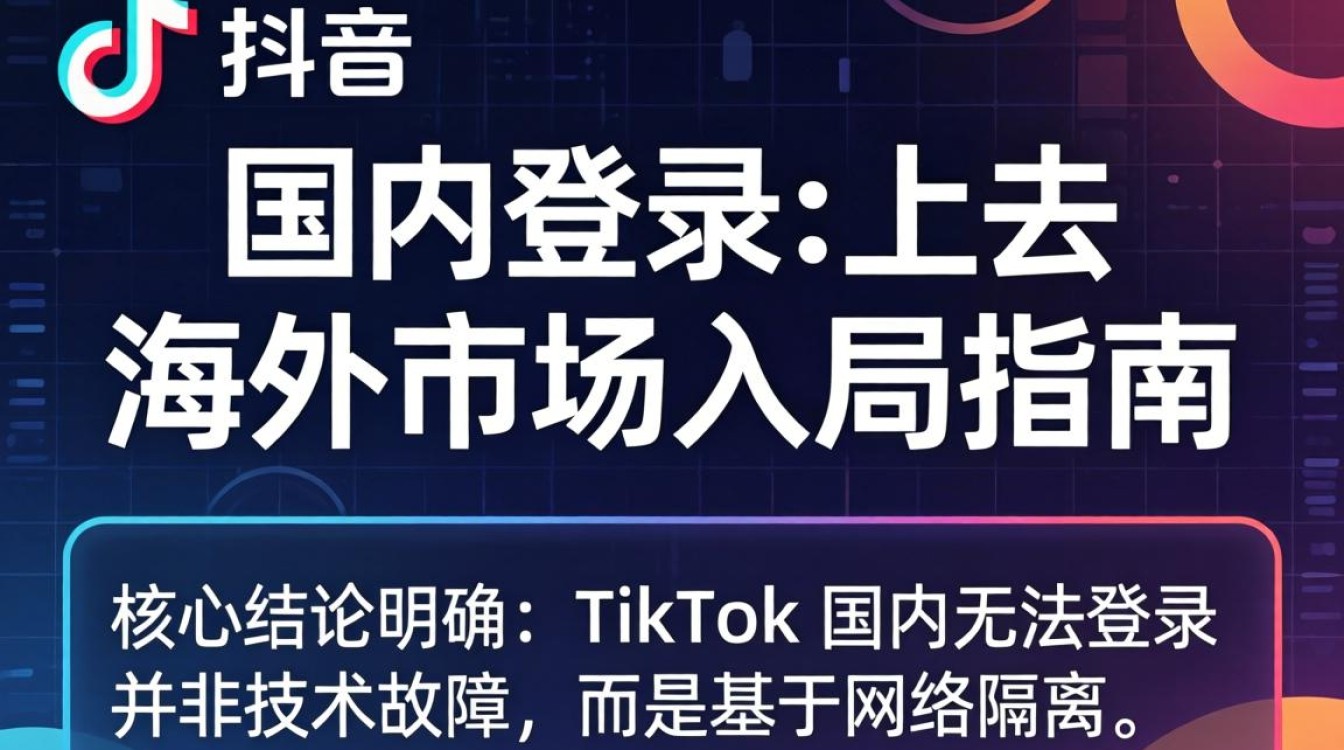 TikTok 国内登录不上去 海外市场入局指南