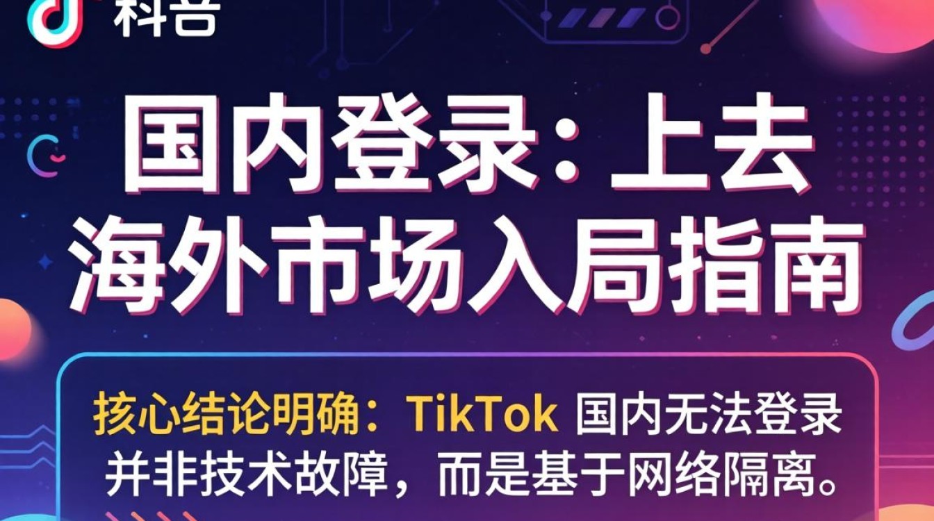 TikTok 国内登录不上去 海外市场入局指南