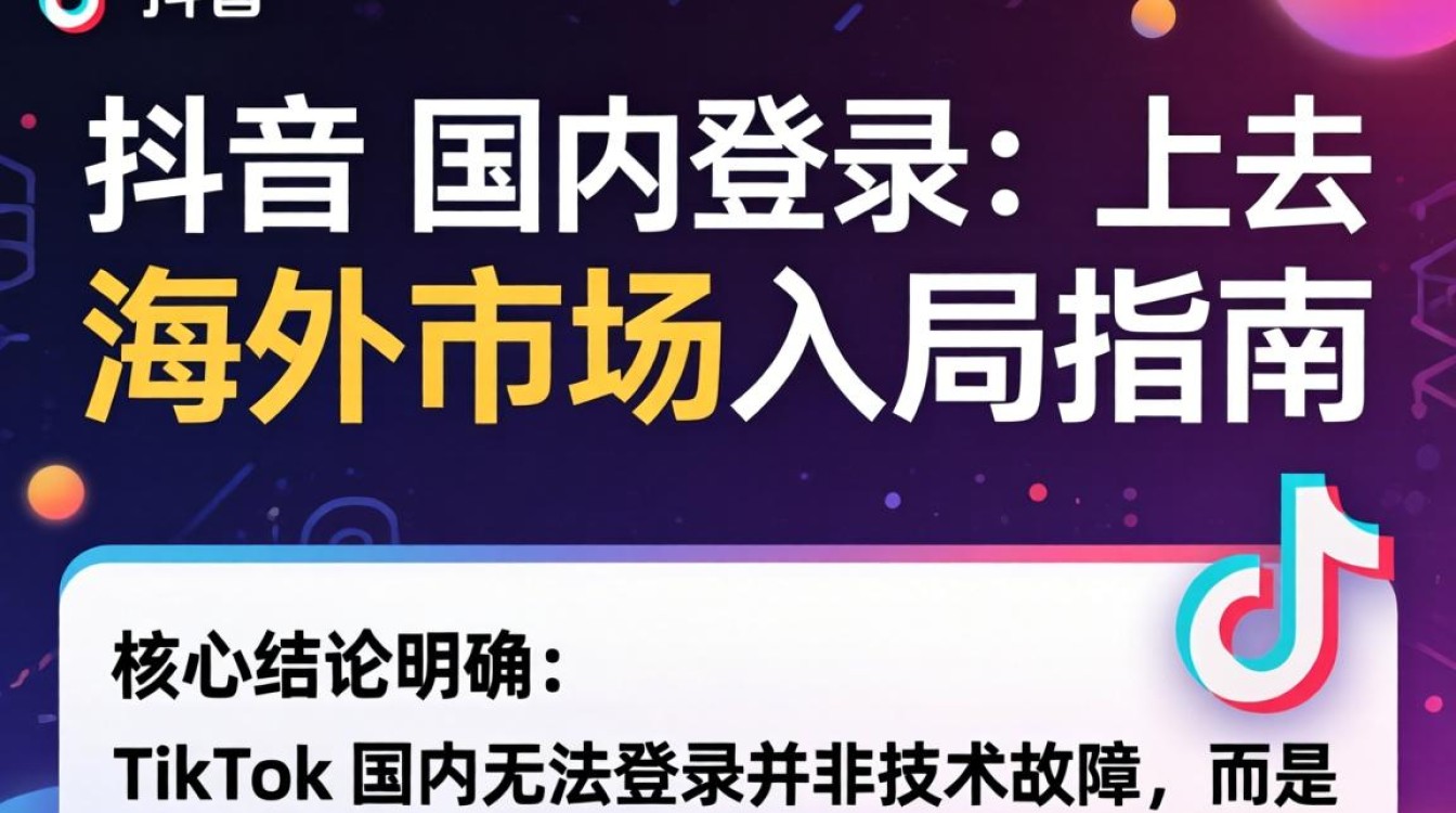 TikTok 国内登录不上去 海外市场入局指南