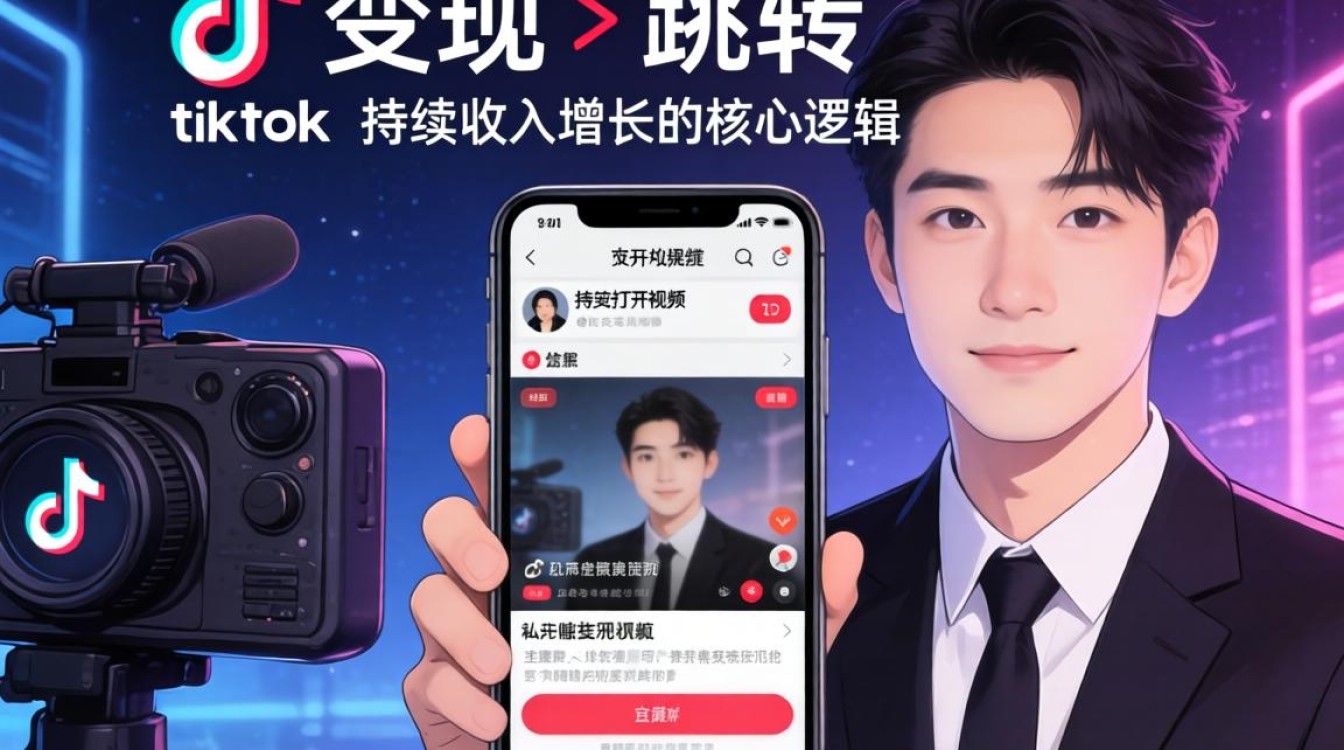 直播变现跳转 TikTok 应用打开视频