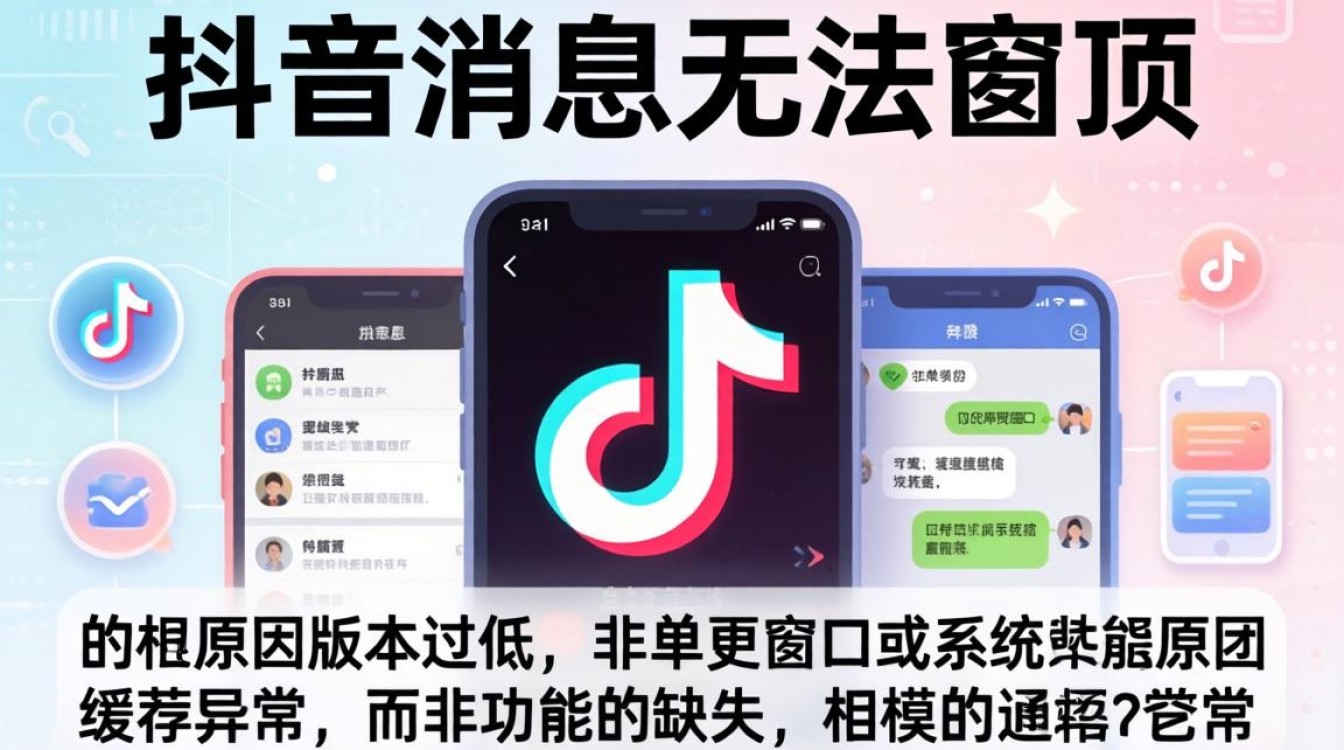 抖音发消息怎么置顶不了