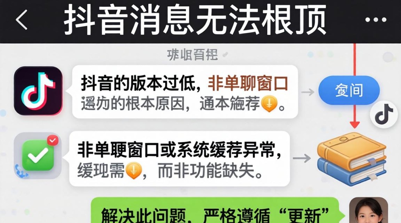 抖音发消息怎么置顶不了