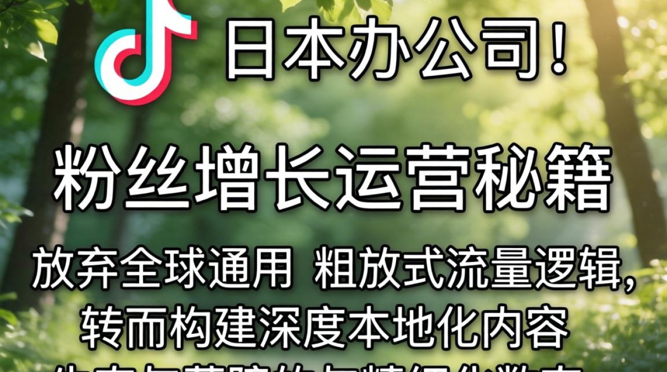 TikTok 日本子公司粉丝增长运营秘籍