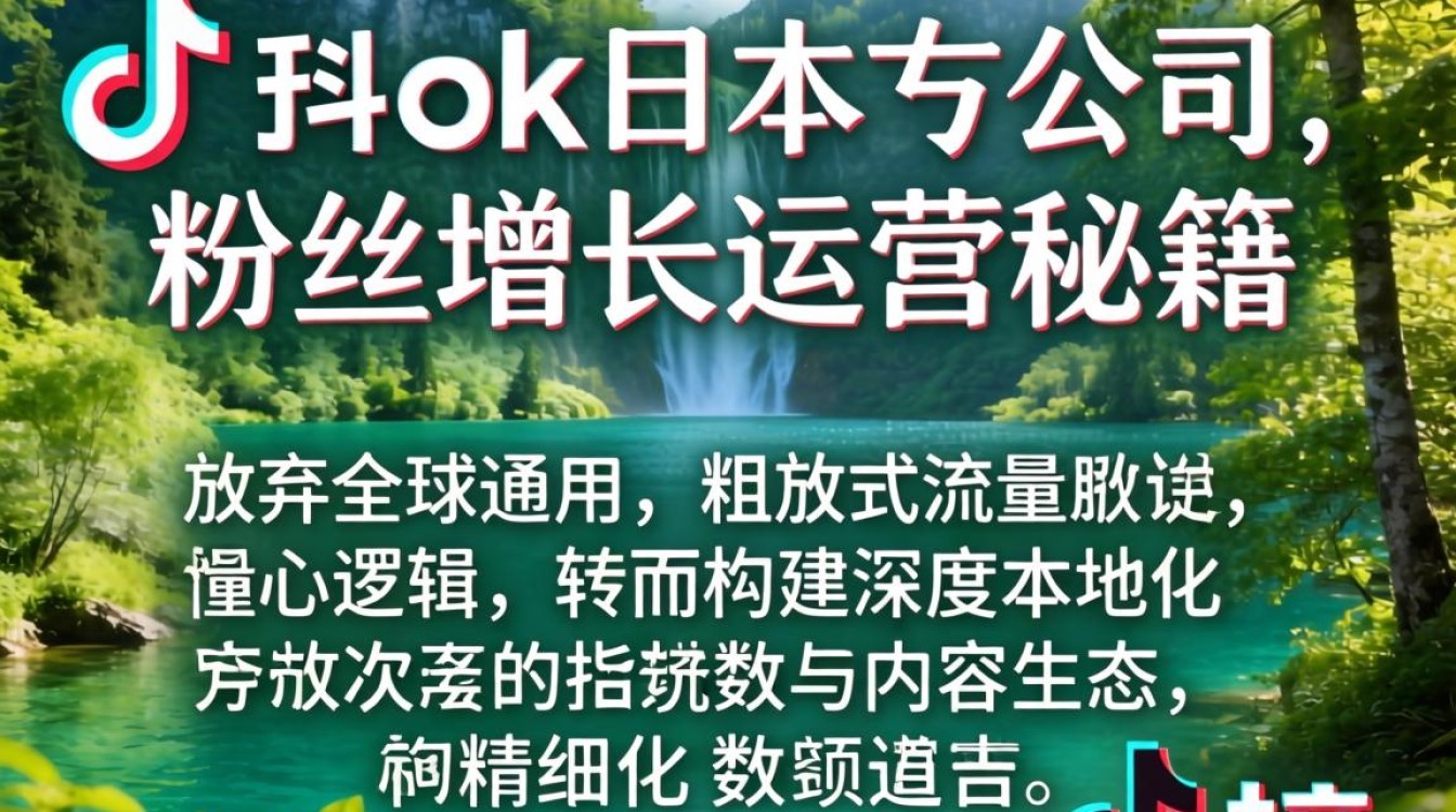 TikTok 日本子公司粉丝增长运营秘籍