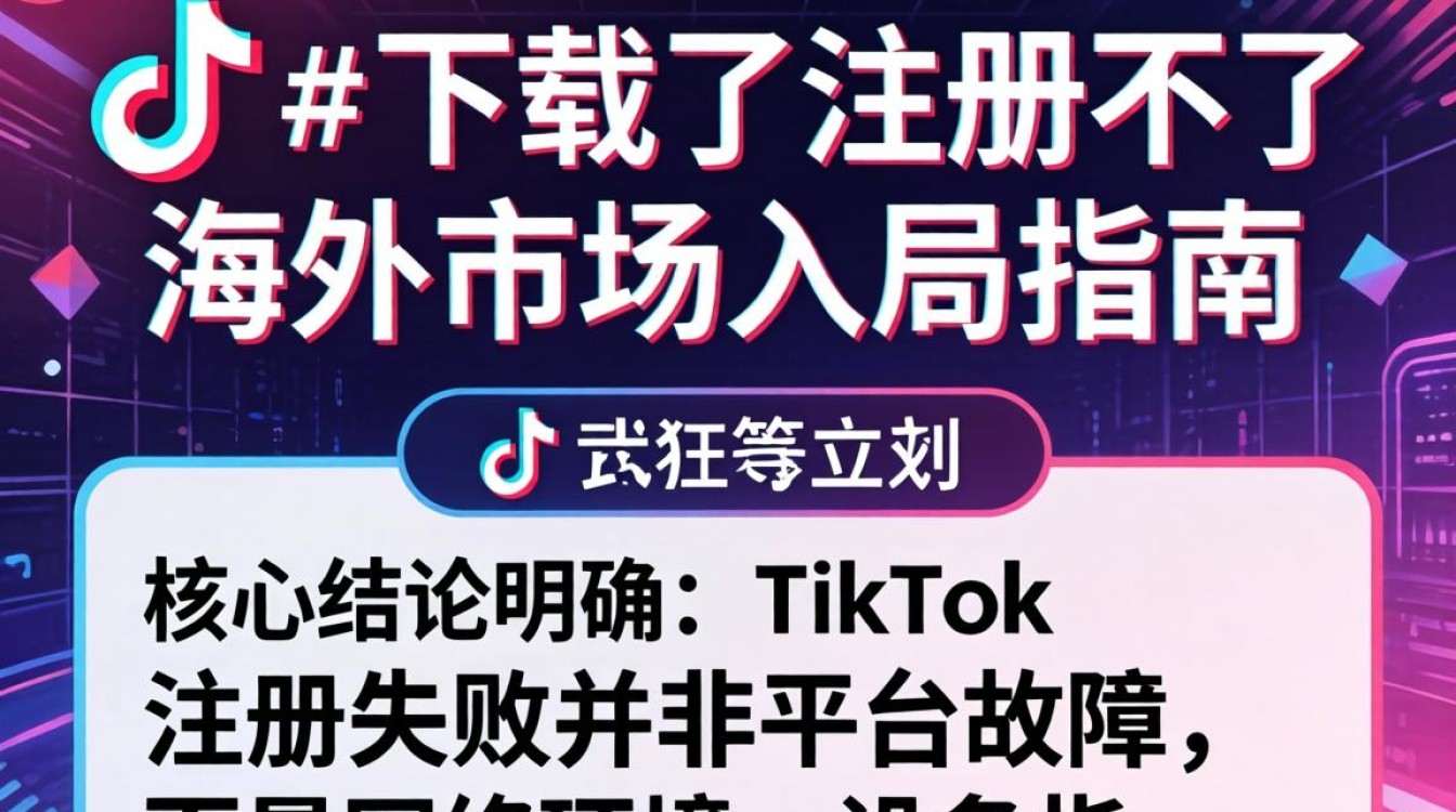 TikTok 注册失败原因及海外市场入局全指南