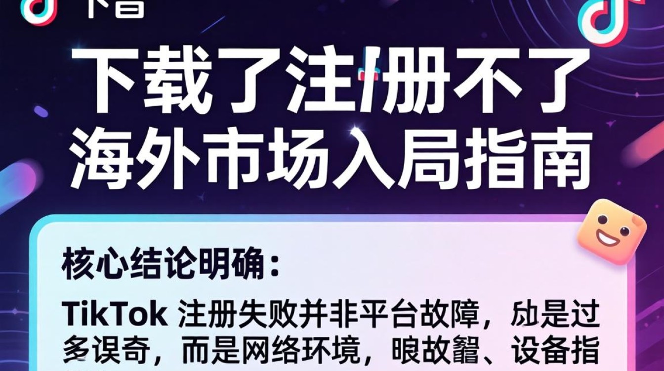 TikTok 注册失败原因及海外市场入局全指南