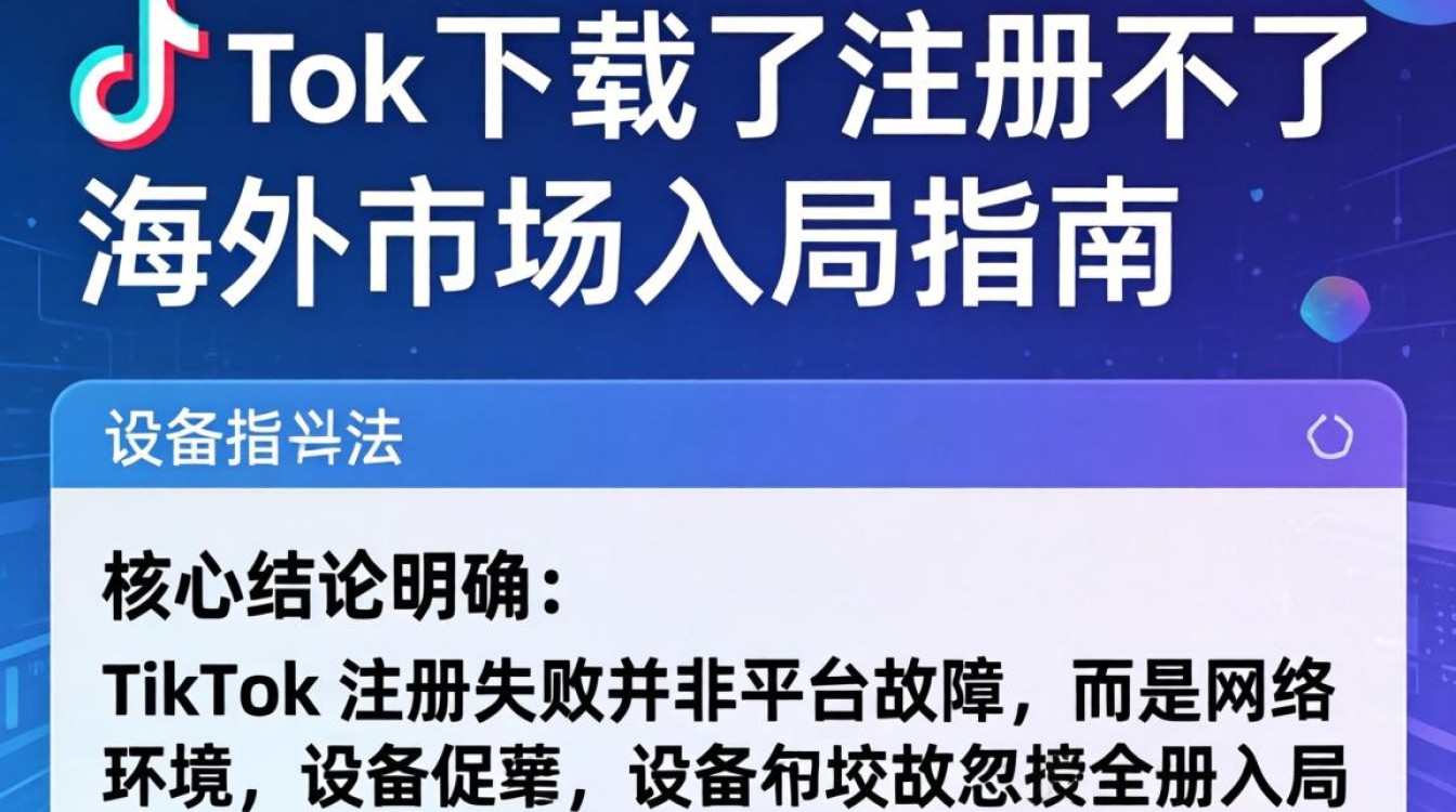 TikTok 注册失败原因及海外市场入局全指南