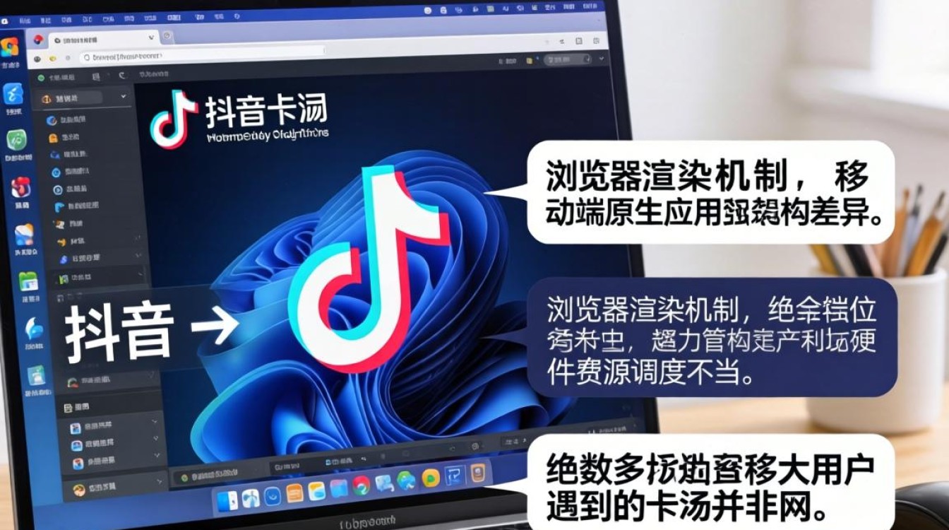 电脑刷抖音卡顿原因及优化解决方案