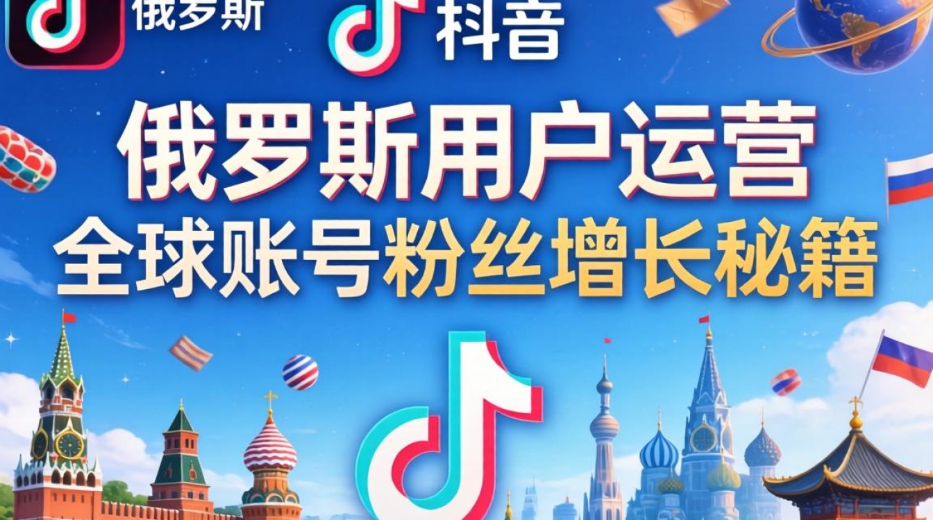 TikTok 俄罗斯用户运营全球账号粉丝增长秘籍