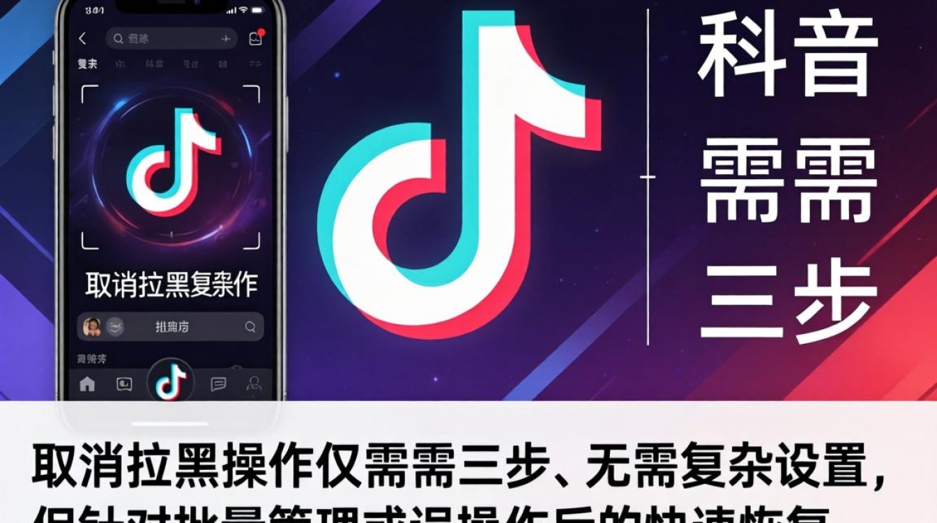 抖音怎么取消拉黑的人