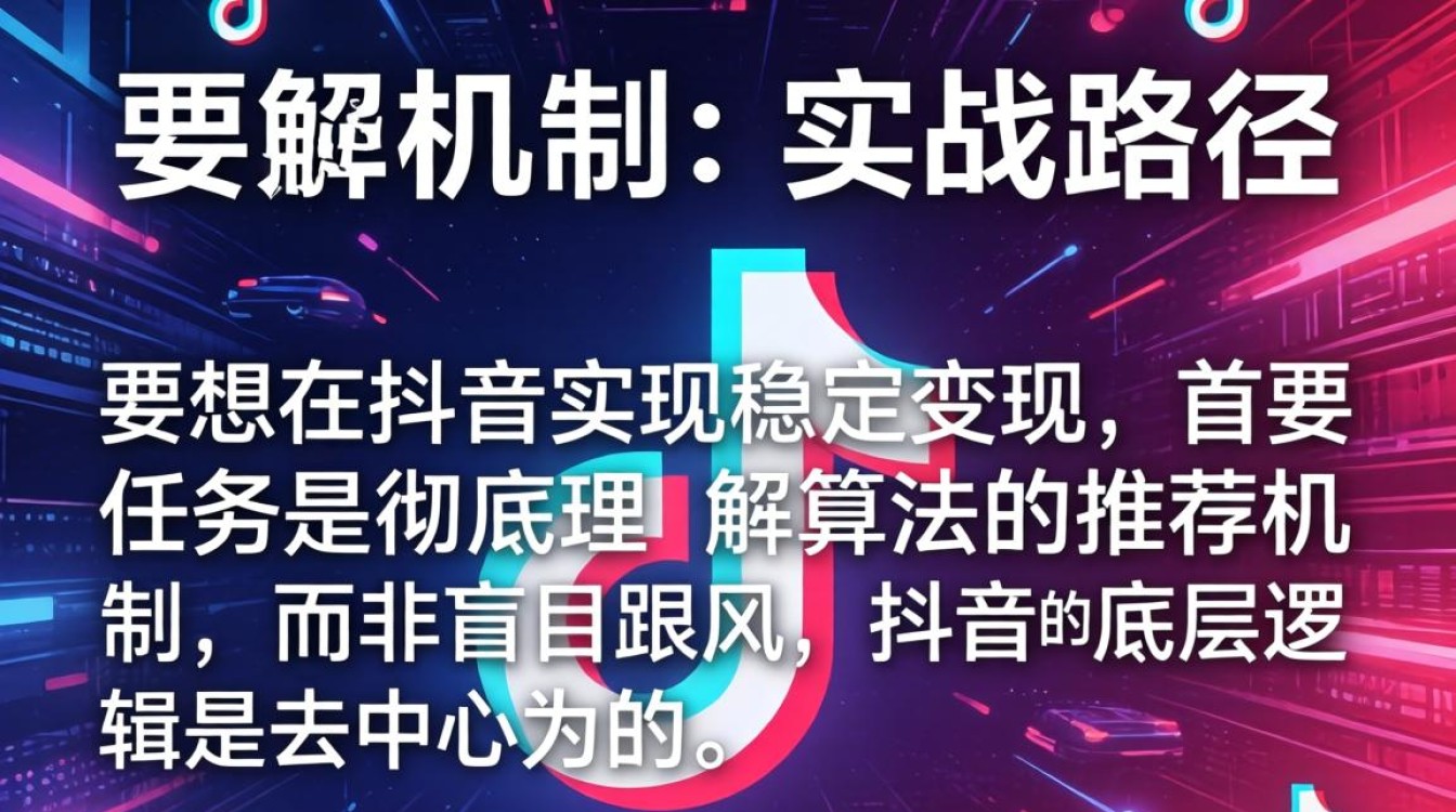 抖音算法揭秘与赚钱玩法实战案例