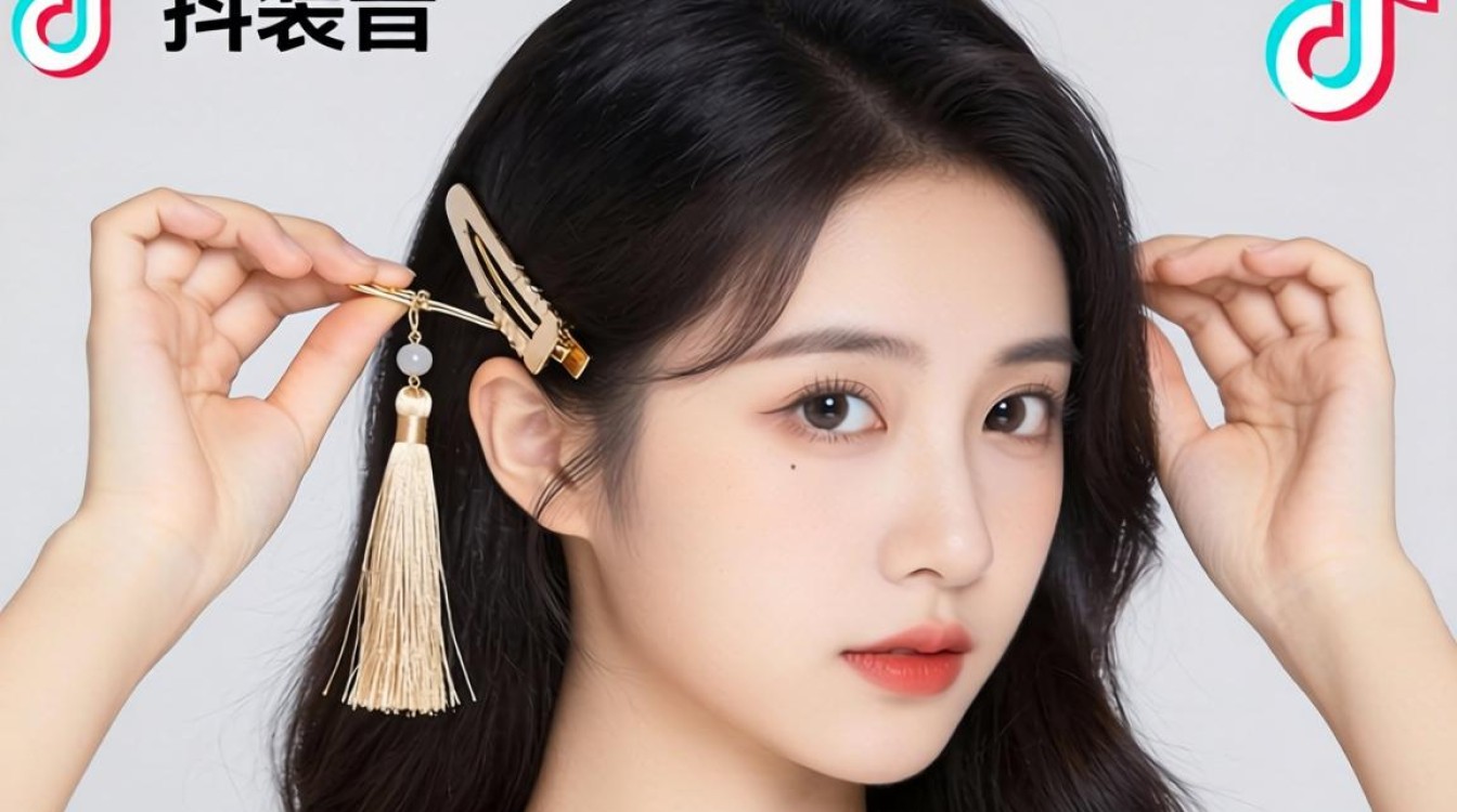 发夹造型教程与账号主页装修优化