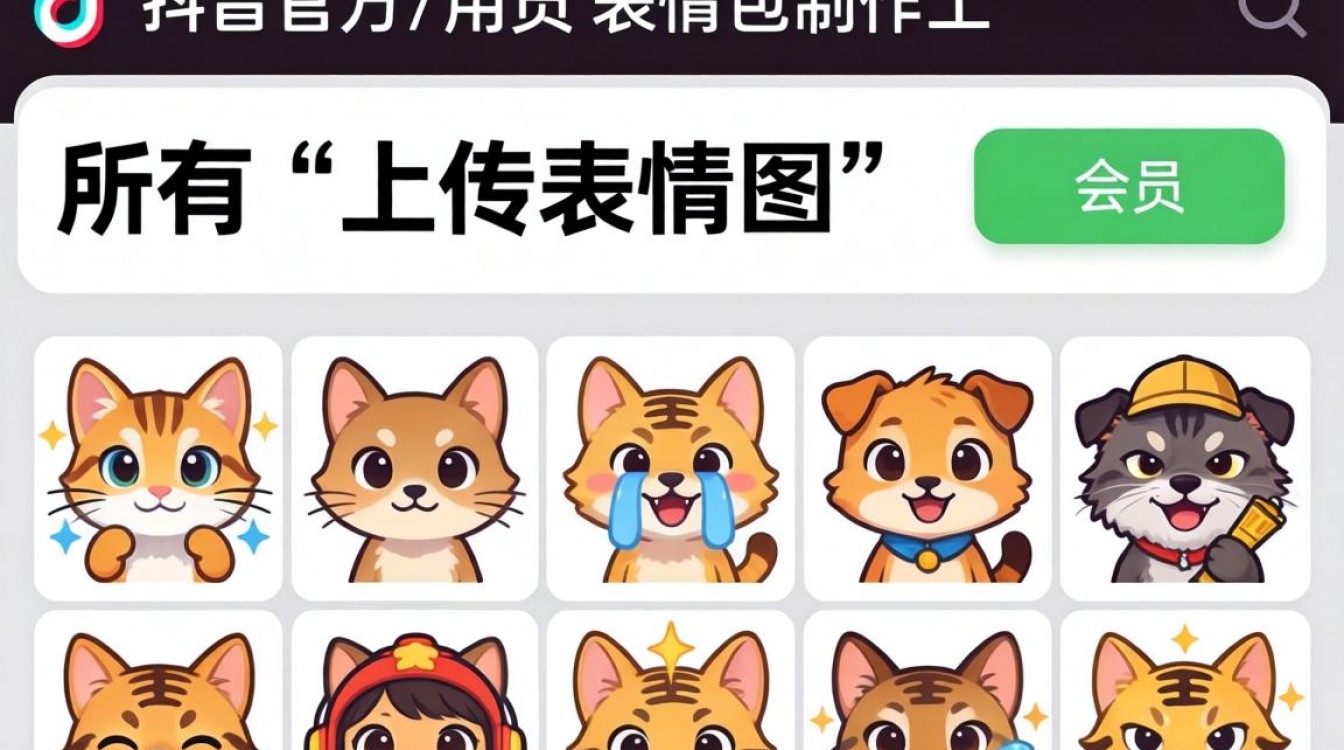 抖音会员怎么上传表情图