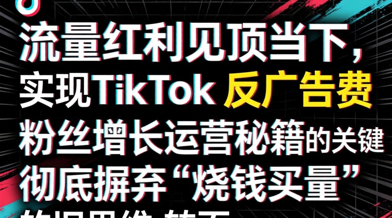 TikTok 反广告费粉丝增长运营秘籍
