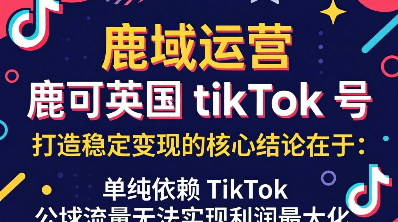 鹿可英国 TikTok 号怎么打造稳定变现