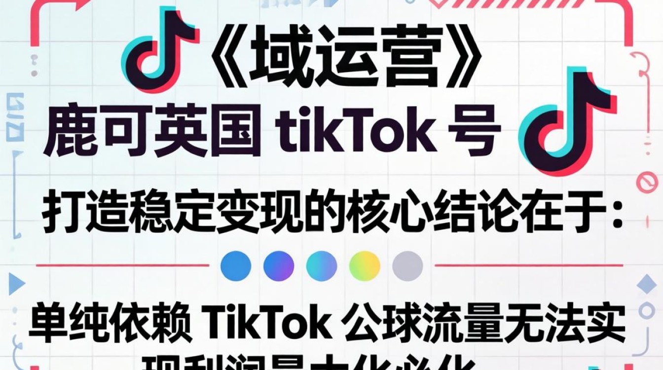 鹿可英国 TikTok 号怎么打造稳定变现