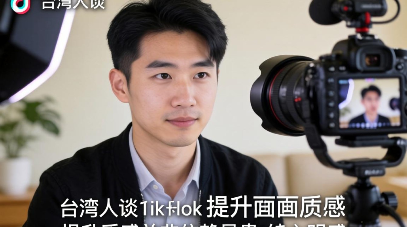 视频拍摄台湾人谈 TikTok 提升画面质感
