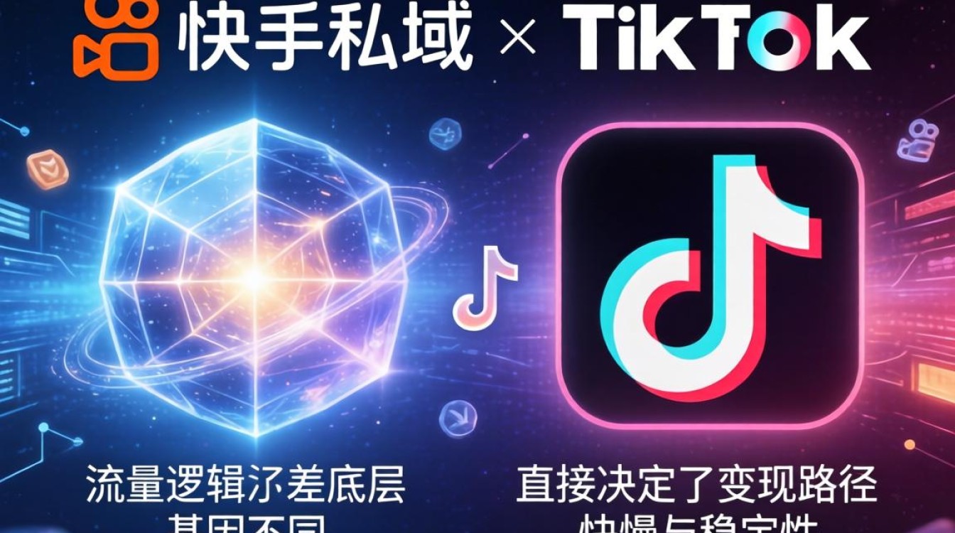 快手私域和TikTok区别变现方法新手必看