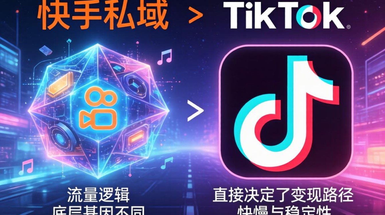 快手私域和TikTok区别变现方法新手必看
