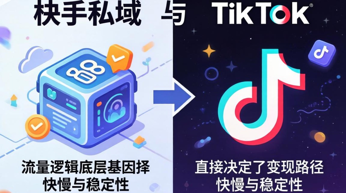 快手私域和TikTok区别变现方法新手必看