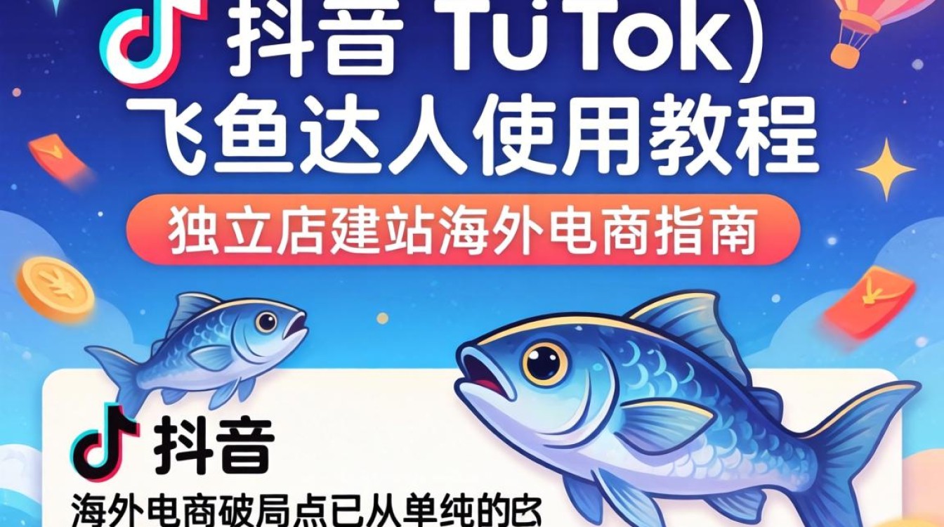 TikTok 飞鱼达人使用教程独立站建站海外电商指南