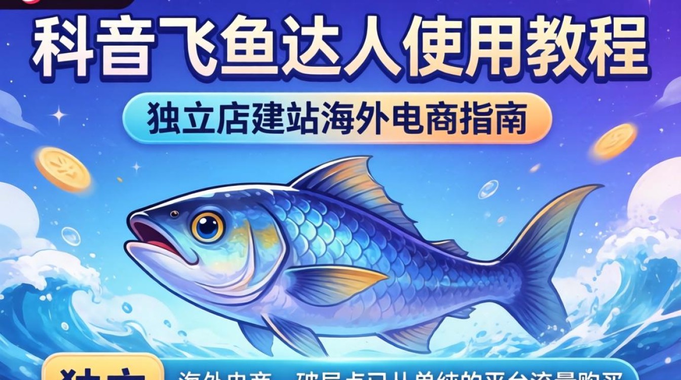 TikTok 飞鱼达人使用教程独立站建站海外电商指南