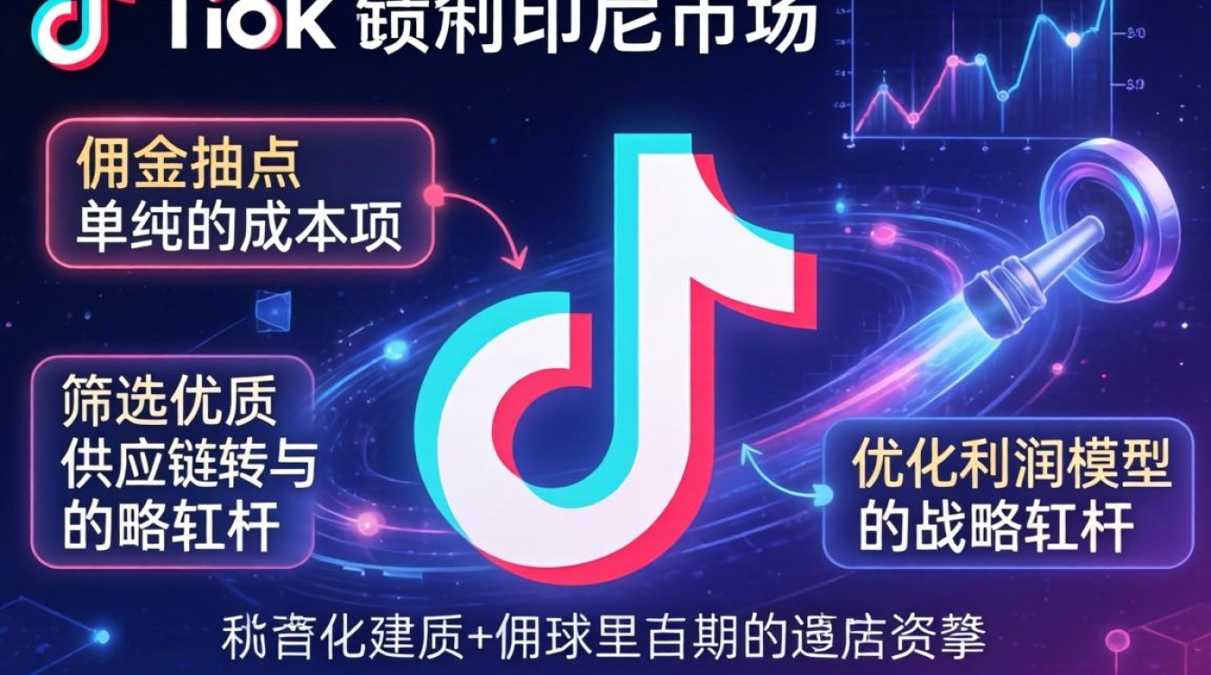 TikTok 印尼平台佣金抽点多少
