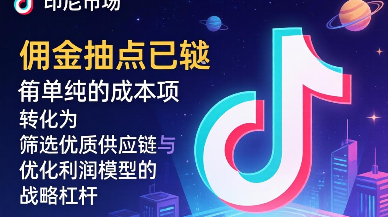 TikTok 印尼平台佣金抽点多少