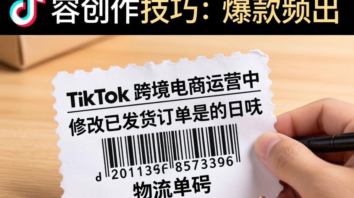 TikTok 怎么修改快递单号