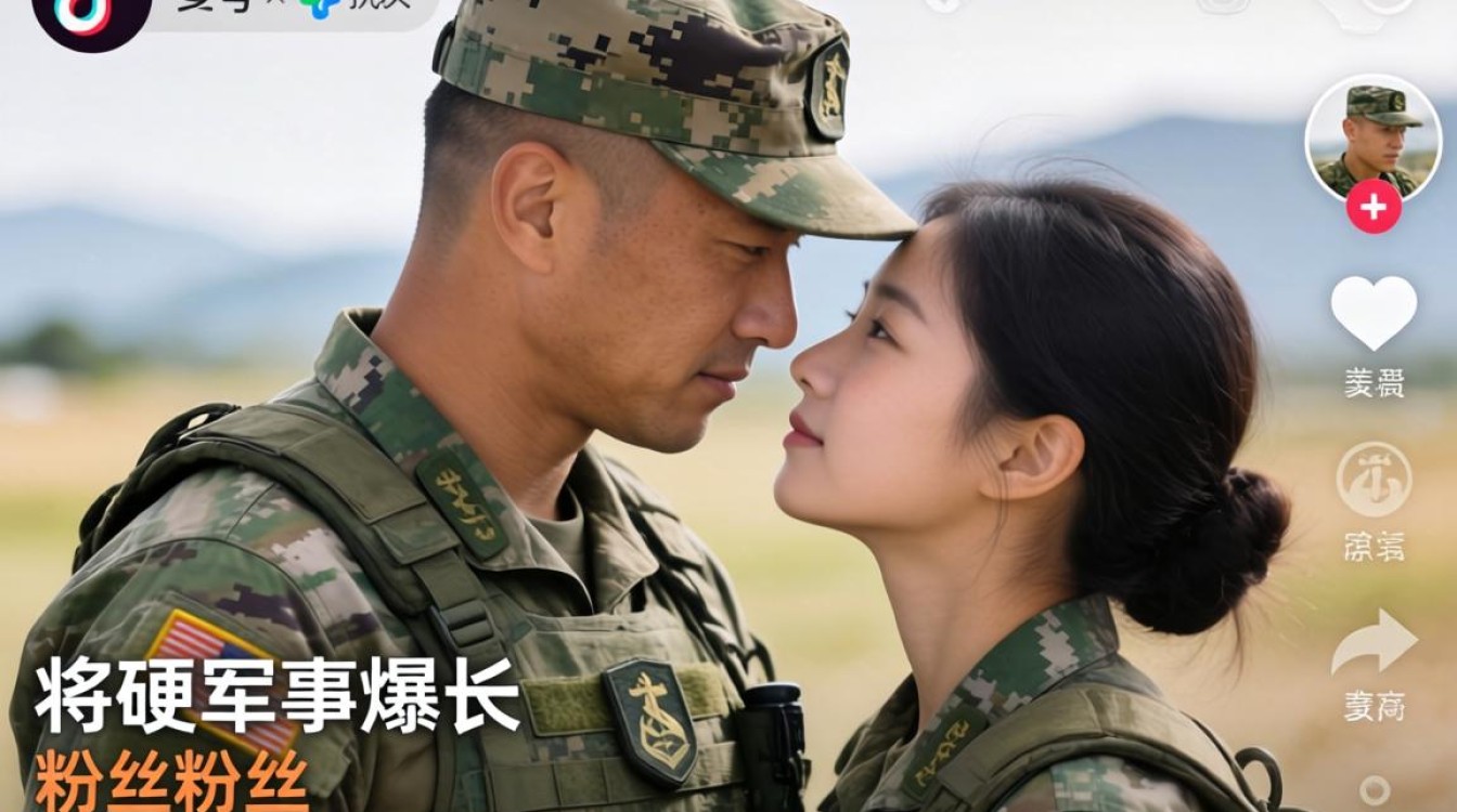 TikTok 军人涨粉视频如何快速爆火