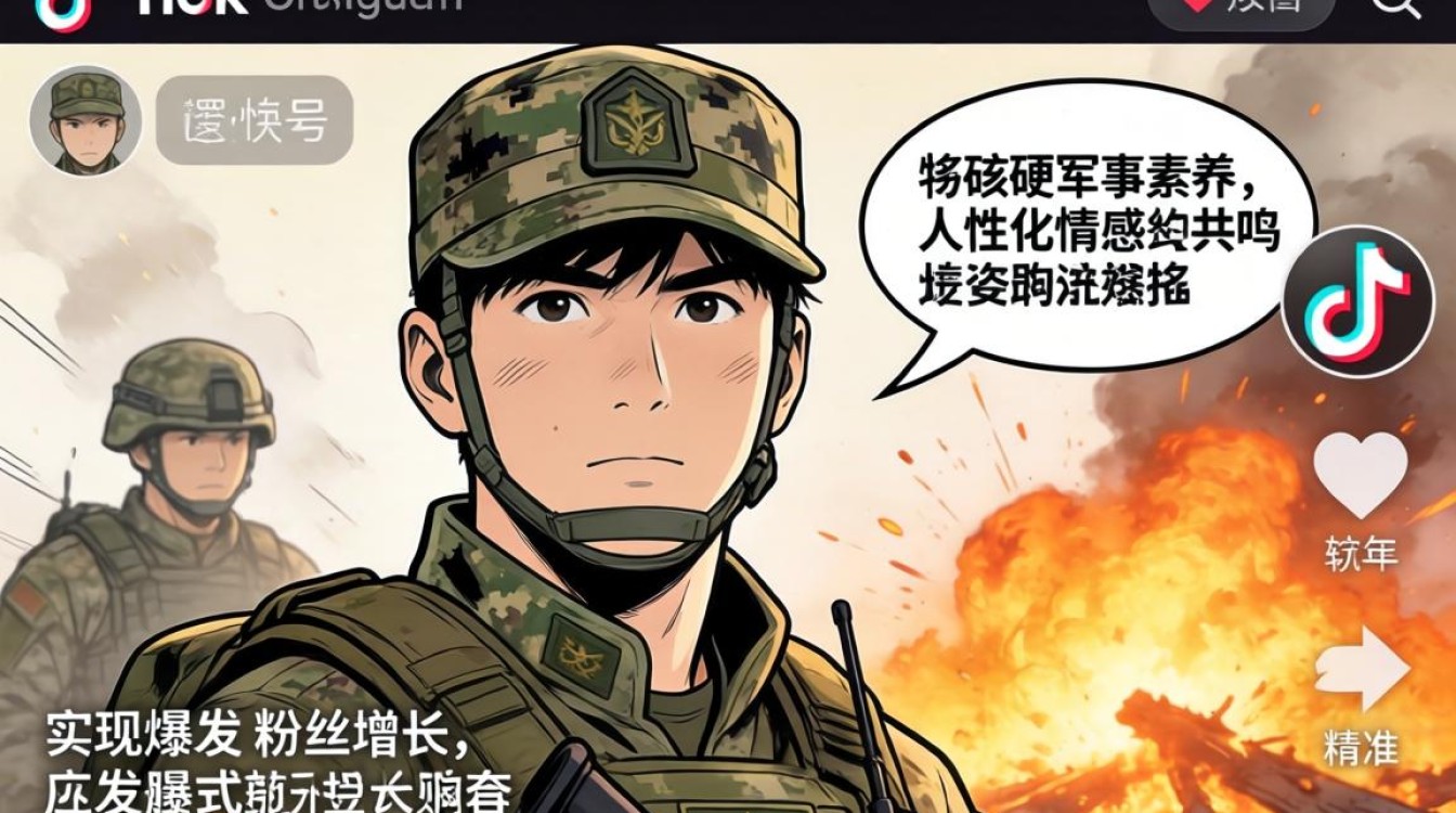 TikTok 军人涨粉视频如何快速爆火