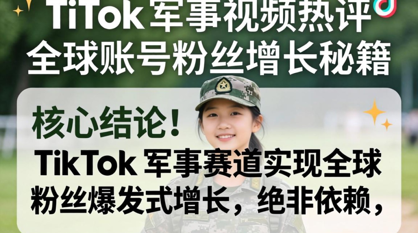 TikTok 军事视频热评全球账号粉丝增长秘籍