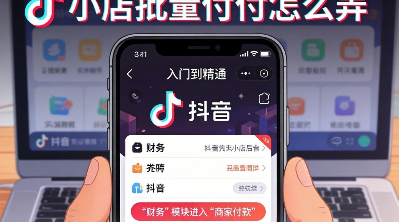 抖音小店批量付款怎么弄